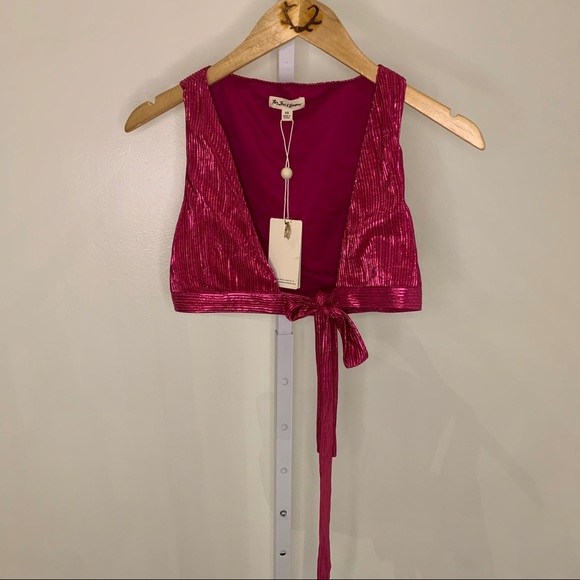 NWT For Love & Lemons Marion Cross Front Top - Picture 3 of 10